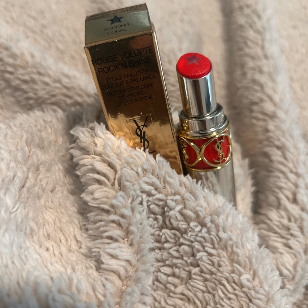 Yves Saint Laurent Rouge Volupté Rock'N Shine Lipstick - Rocking Coral